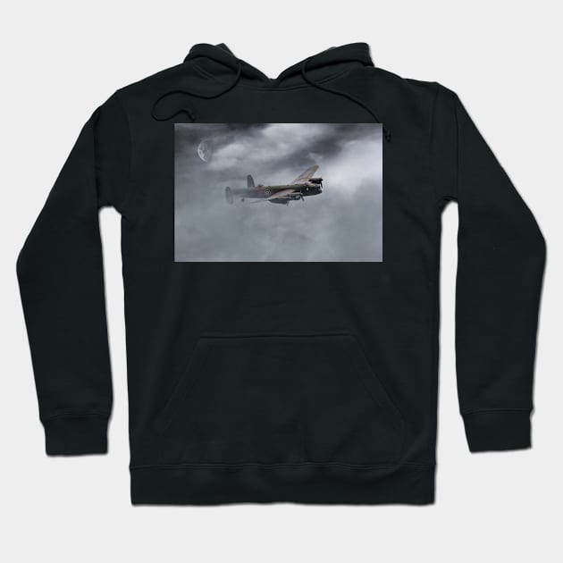 A Cold Bombers Moon Hoodie by aviationart